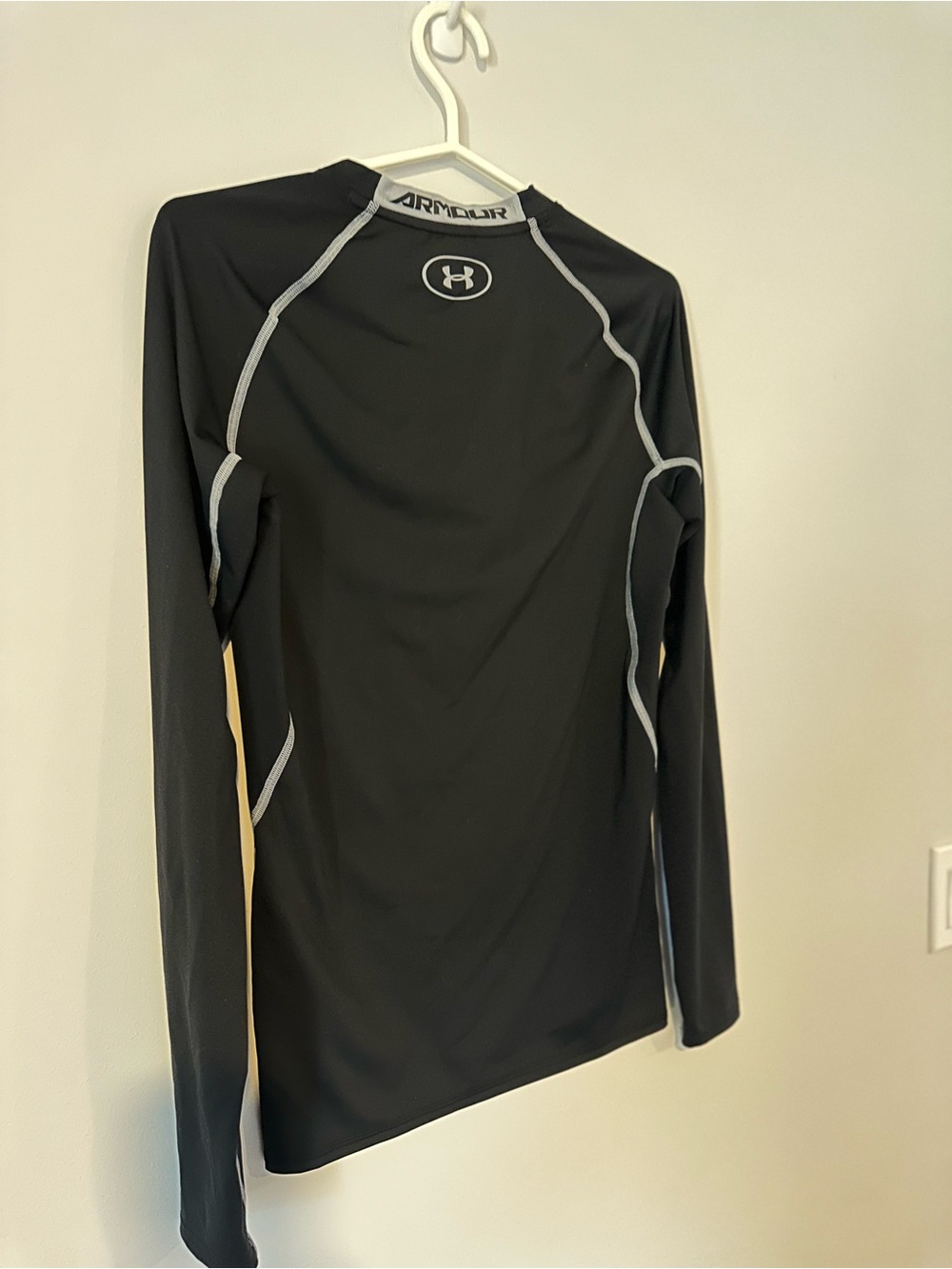 Under Armour Compression Long Sleeve Shirt Medium Black Training Top - Picture 5 of 9